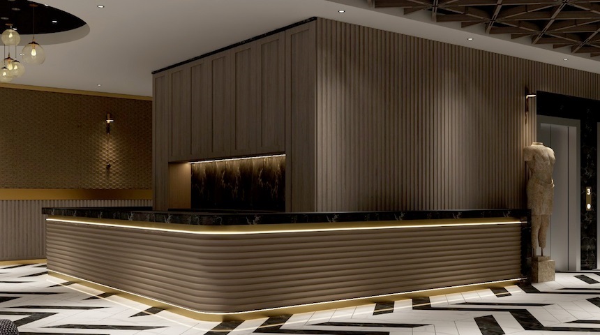 Hotel reception furniture